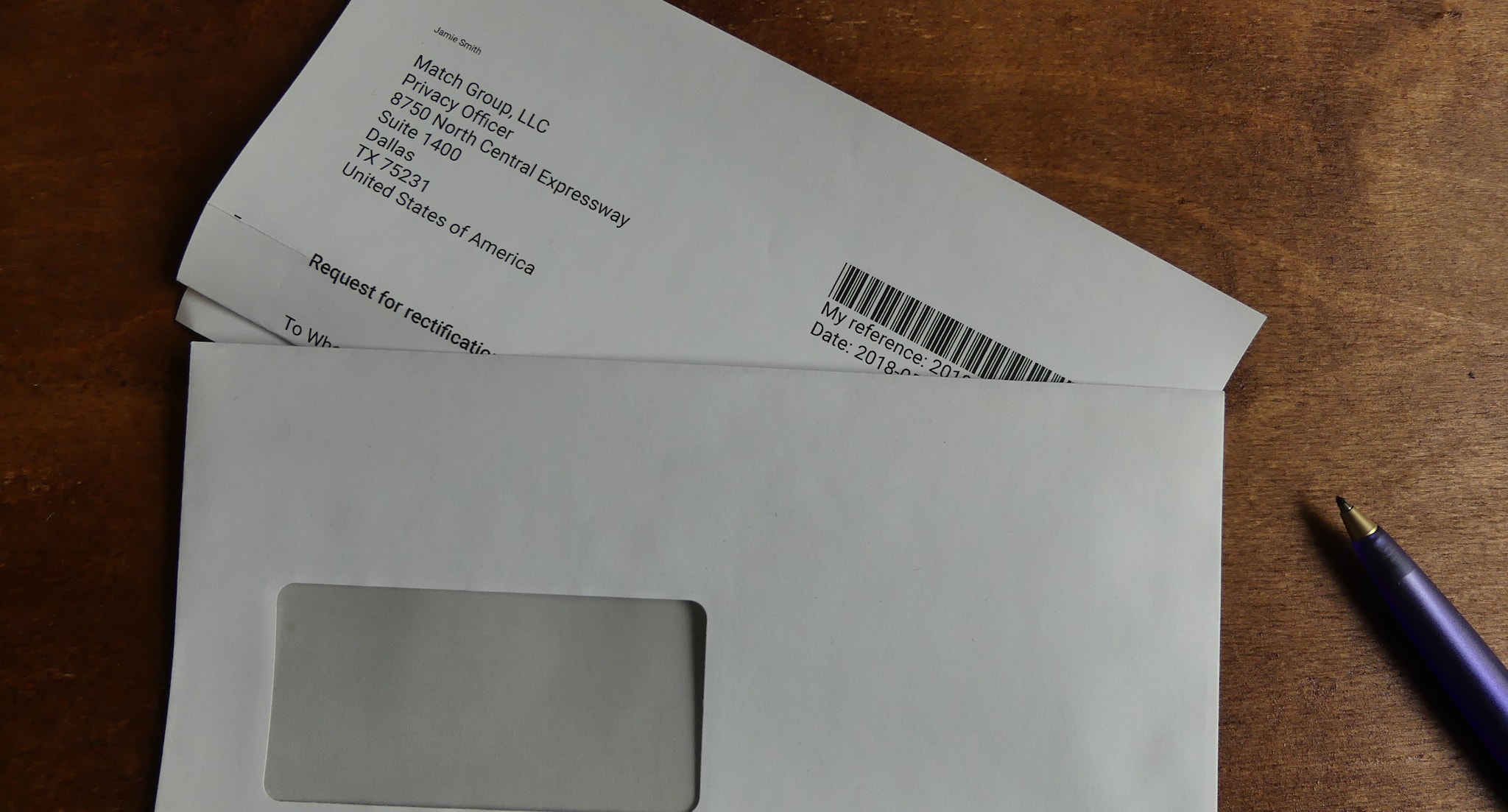 Sample letter for rectification requests as per Art. 16 GDPR