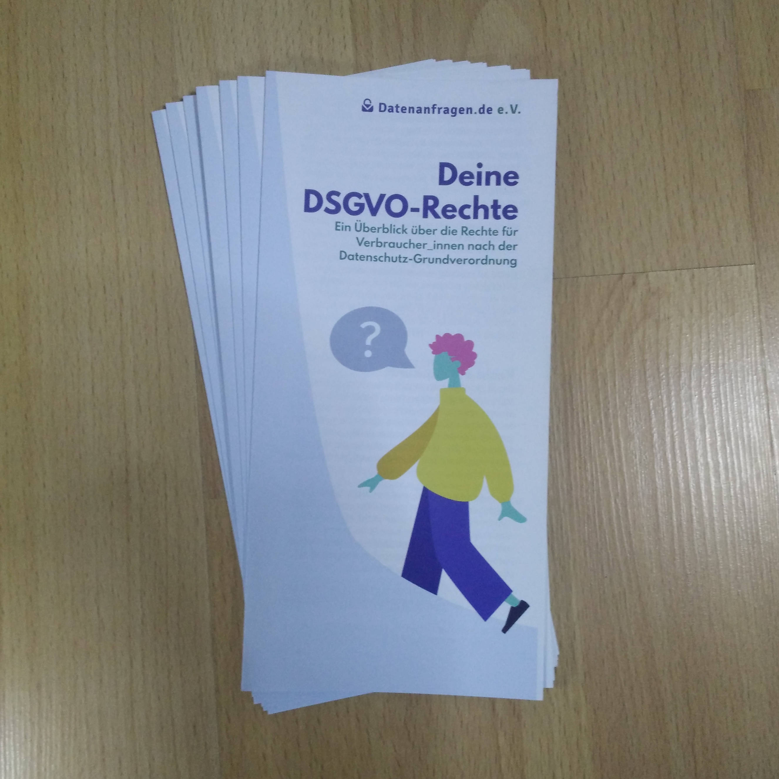 Flyer „Deine DSGVO-Rechte“